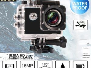 Ultra HD Action Camera | 2" LCD Screen | 30M Waterproof | 170° Wide-Angle Lens | Remote Control | Helmet & Bicycle Sports Camera