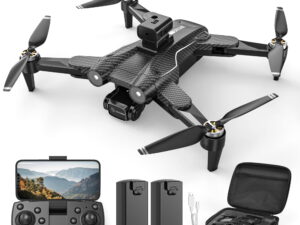 Sensor Drone with Camera 4K – FPV RC Quadcopter for Adults & Beginners | Brushless Motor | Optical Flow | 2 Batteries (Black DG)