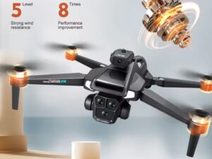 Drone Laser Sensor Optical Flow Avoidance | 4K Dual Camera | Brushless Motor | 2 Battery | Follow Me | One Key Return | Professional Flying Drone