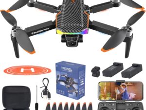 2025 Drone – Obstacle Avoidance 4K Optical Flow | Headless Mode | 50X Zoom | Smart Follow | Gesture Control | With Helipad Mat (DH)