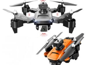 Drone 4K Dual Camera – Foldable RC Quadcopter | 4-Side Obstacle Avoidance Sensor | Gesture Hold Mode | Double Battery