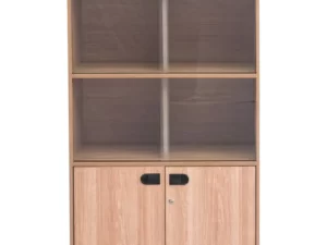 Premium Design Office/Home Furniture Storage Bookshelf Bookcase with Two Large Cabinet Drawer