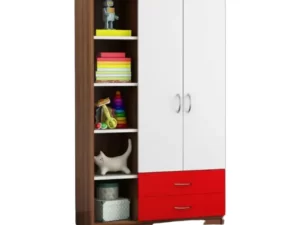 Quirky Finds - Premium Design Luxury Pull-Out Almirah with 2 Drawers & 1 Open Shelf