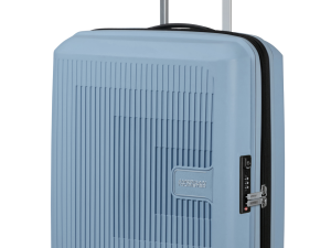 American Tourister Carbon Fiber Luggage (Soho Grey) — Premium Hard Shell Spinner Suitcase for Men & Women