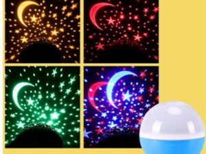 Starry Projector Night Light Rotating Sky Moon Lamp Galaxy Lamps Home Bedroom Decoration Starlight