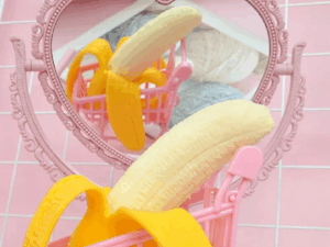 Realistic Squishy Stretchy Fun Banana – Sensory Tactile Fidget Stress Toy for Kids & Adults