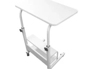 Height Adjustable Movable Laptop Desk with Storage Shelf – Lazy Sofa Corner Lift Computer Desk Table (1 Layer)