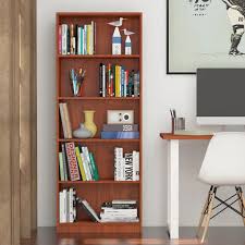 Karigor BD Engineered Wood 5-Tier Bookcase – Open Book Shelf Storage Cabinet (72 × 18 Inches)