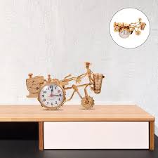 Non-Ticking Analog Alarm Clock – Creative Desk Decoration & Practical Accessory