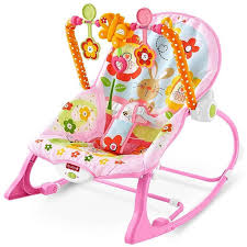 Fisher Price Infant to Toddler Baby Rocker – Pink | Musical Toy Bar & Soothing Vibrations