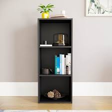Meraj Furniture Large Bookcase – 4-Tier Wooden Freestanding Shelving Unit
