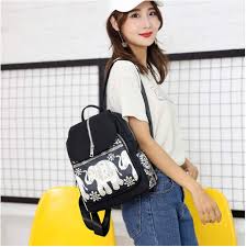 New Trendy Fashion Printing Backpack for Women – Large Capacity