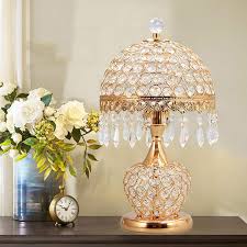 New Apple LED K9 Crystal Table Lamp – High-Quality Iron Desk Lamp (E27 LED, Z50)