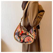 Messenger Shoulder Tide Bag (Black Brown Color)