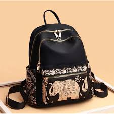 China Female College & School Backpack | High-Quality Nylon Printed Travel Daypack | Stylish Shoulder Bag for Women & Teen Girls