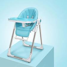 Baby High Chair with Wheels | Safe, Comfortable & Practical Plastic Dining Chair for Feeding