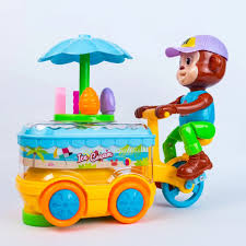 Ice Cream Van Toy / Ice Cream Monkey Van | Cute, Fun & Imaginative Play Vehicle for Kids
