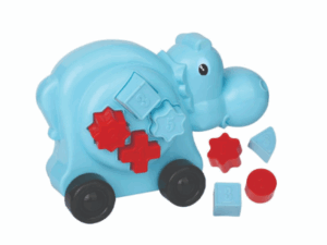 Hippo Puzzle Car - Blue