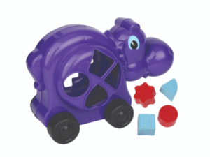 Hippo Puzzle Car - Purple