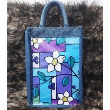 Jute Fabric Eco-Friendly Homemade Lunch / Tiffin Carrying Bag with Soft Handle