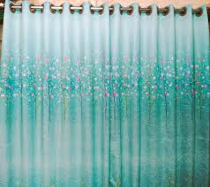 Premium Quality Home Tex Synthetic Curtain (4 Khuci) Porda, Parda for Home Decoration Door and Window | From Suba International
