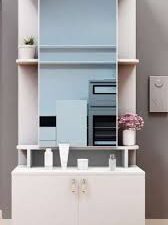 Best Viral Long Glass Dressing Table with Seater Stool Mora for Girls Makeup