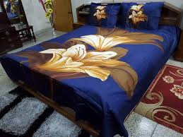 King Size Bed Sheet Set – 100% Cotton with 2 Pillow Covers (3 Piece) – Home Tex