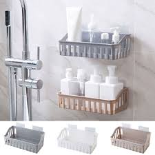 Bathroom Shelf – Bathroom Adhesive Storage Rack for Kitchen & Home Decoration, Corner Shower Shelf Rack Storage Rack Accessories