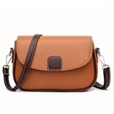 PU Leather Crossbody Hand Bag for Women – Orange