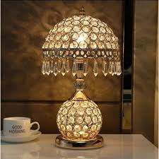 New Apple LED K9 Crystal Table Lamp – High-Quality Iron Desk Lamp (E27 LED, Z50)