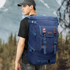 Travel Backpack for Men – Hiking Nylon Water-Resistant Laptop Backpa