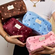 Coral Love Makeup Combo Pouch