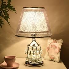 Modern Crystal Table Lamp – Decorative Lamp for Living Room & Bedroom