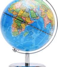 360° Rotating 25cm Earth Globe World Map with Stand | Geography Education Toy, Home & Office Decoration | From Suba International