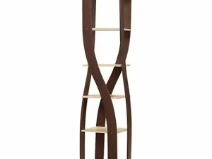 Regal Marina Laminated Board High Corner Showcase Antique VELVET-SCH-105-1-1-24 (Corner Shelf)