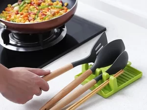 Plastic Spatula Holder – Kitchen Organizer for Forks, Spoons & Cooking Utensils | Storage Shelf & Pot Holder