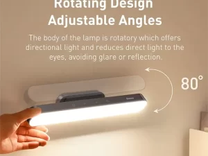 Baseus Magnetic LED Bedside Lamp – Under Cabinet Lamp for Home, Kitchen & Room (Gray)