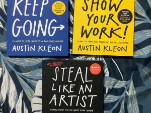 Austin Kleon Book Set (Steal Like an Artist, Show Your Work & Keep Going)