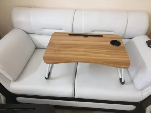 Folding Laptop Stand Holder Desk with Slot Portable Study Table