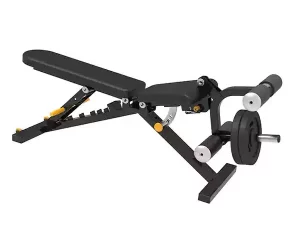 Premium Professional Super Bench (Flat/Incline/Decline with Leg Extension & Leg Curl) BODY CHARGE USA-1612C