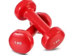 1kg Vinyl Dumbbell Pair | Non-Slip Coated Hand Weights | Fitness Mart