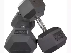 Professional Comfortable No-Slip Coating Hex Dumbbell 45Kg – 1 Pair