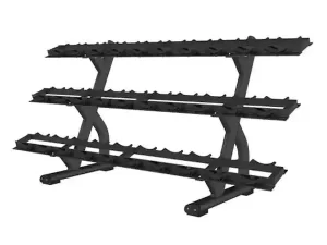 Premium Professional 3 Tier Dumbbell Rack (Capacity: 30 Piece) BODY CHARGE USA-6082AA