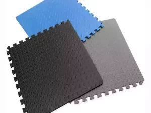 EVA Floor Mats – Soft Gym Mats Black/Blue