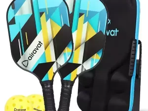 Pickleball Set – Premium Paddle Ball Set (2 Pcs Bat & 2 Pcs Ball)