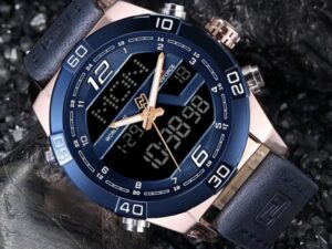 Naviforce NF9128 Dual Display LED Digital Analog Sports Watch