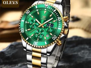 OLEVS 2870 Waterproof Stainless Steel Casual Watch