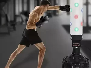 Centra Freestanding Smart Punching Bag – Electronic Music Machine with Bluetooth