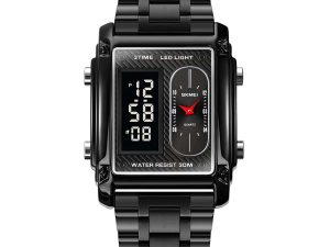 SKMEI 1868 Multiple Time Digital Analog Watch