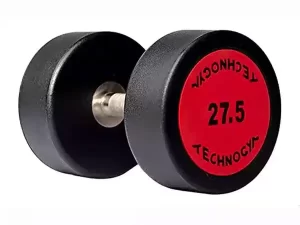 Original Technogym CPU Rubber Fixed Dumbbell Set (2.5Kg–30Kg, Total 390Kg)